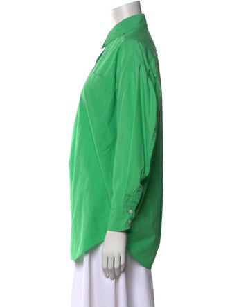 The Frankie Shop Long Sleeve Button-Up Top