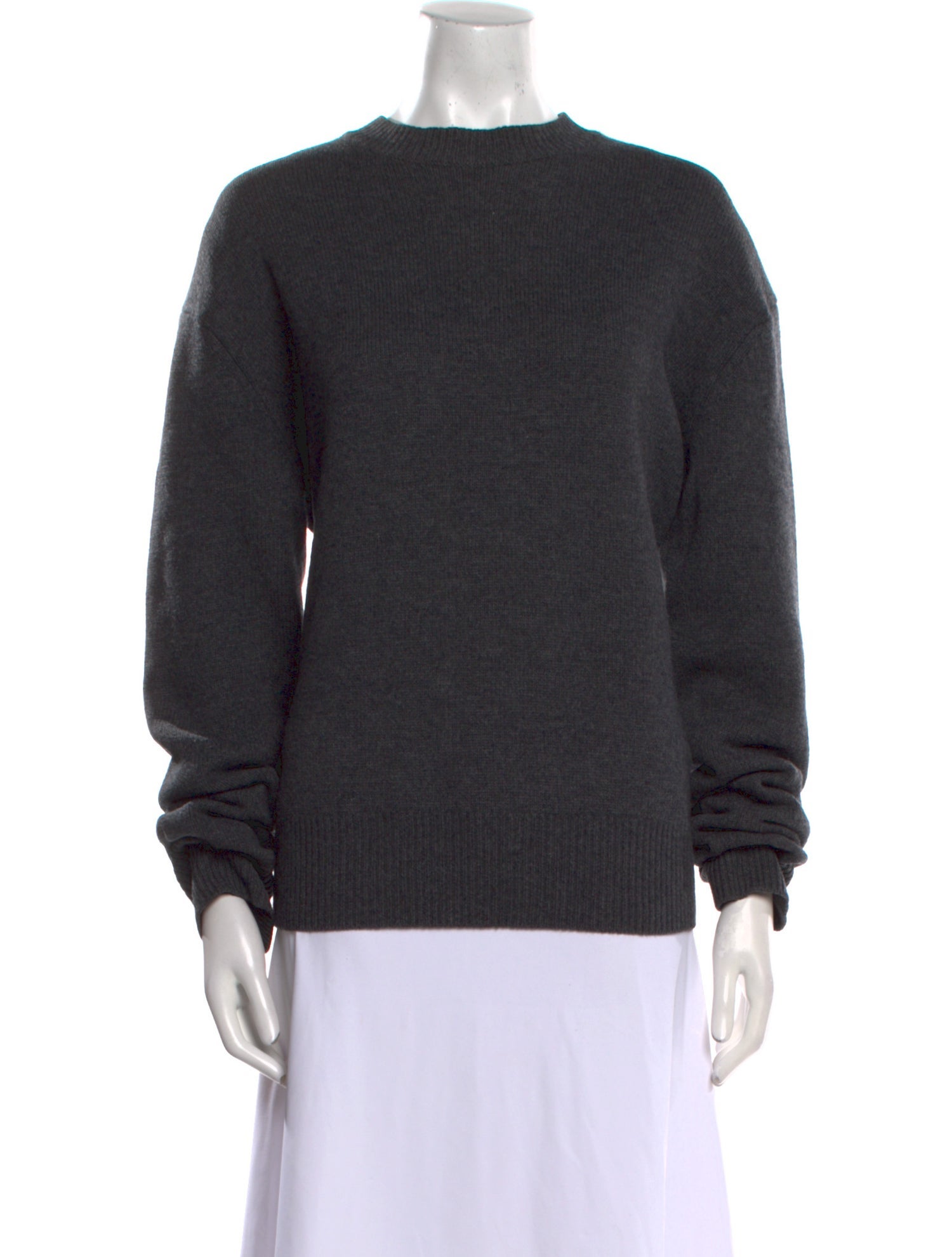The Frankie Shop Merino Wool Crew Neck Sweater