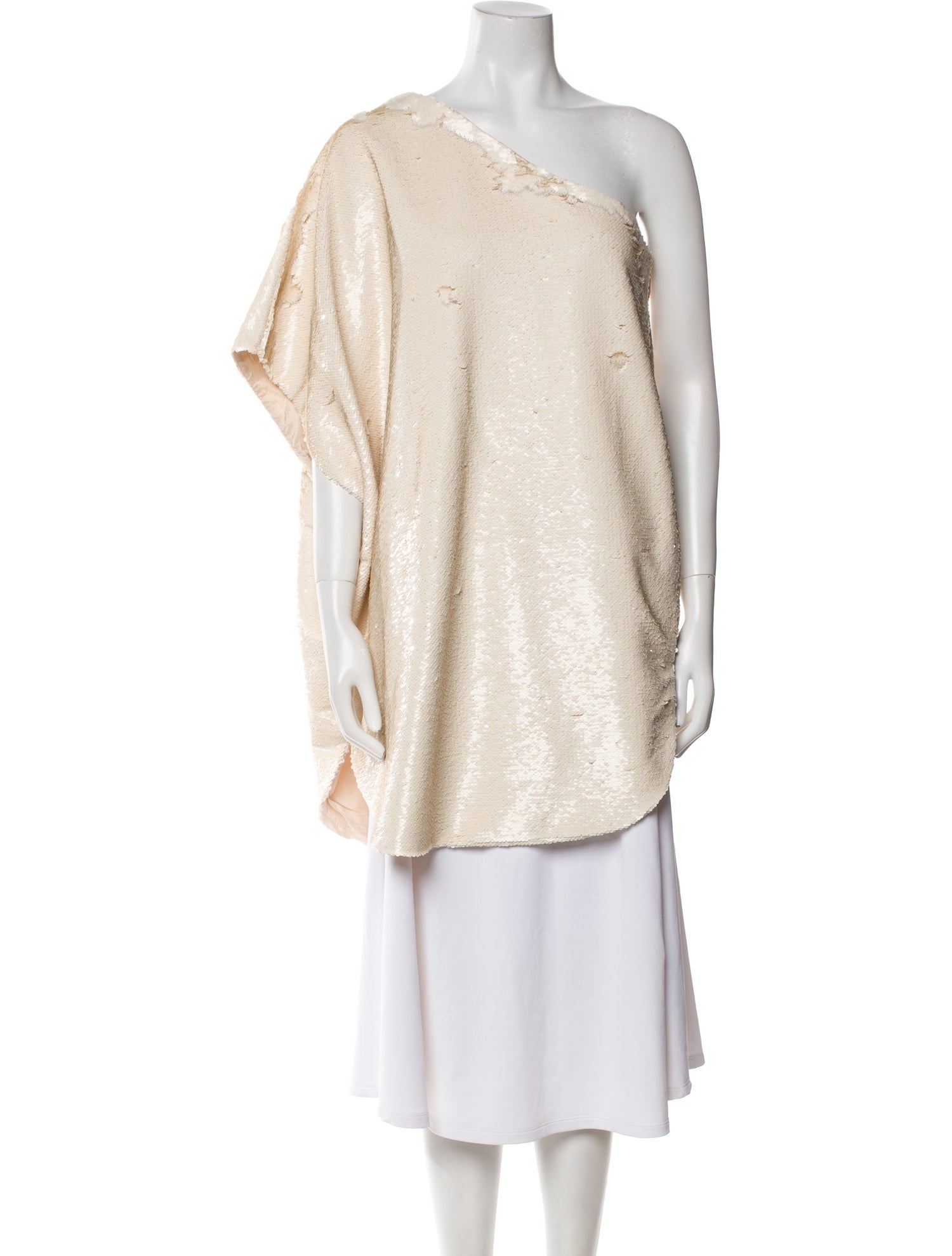 The Frankie Shop One-Shoulder Three-Quarter Sleeve Tunic w/ Tags