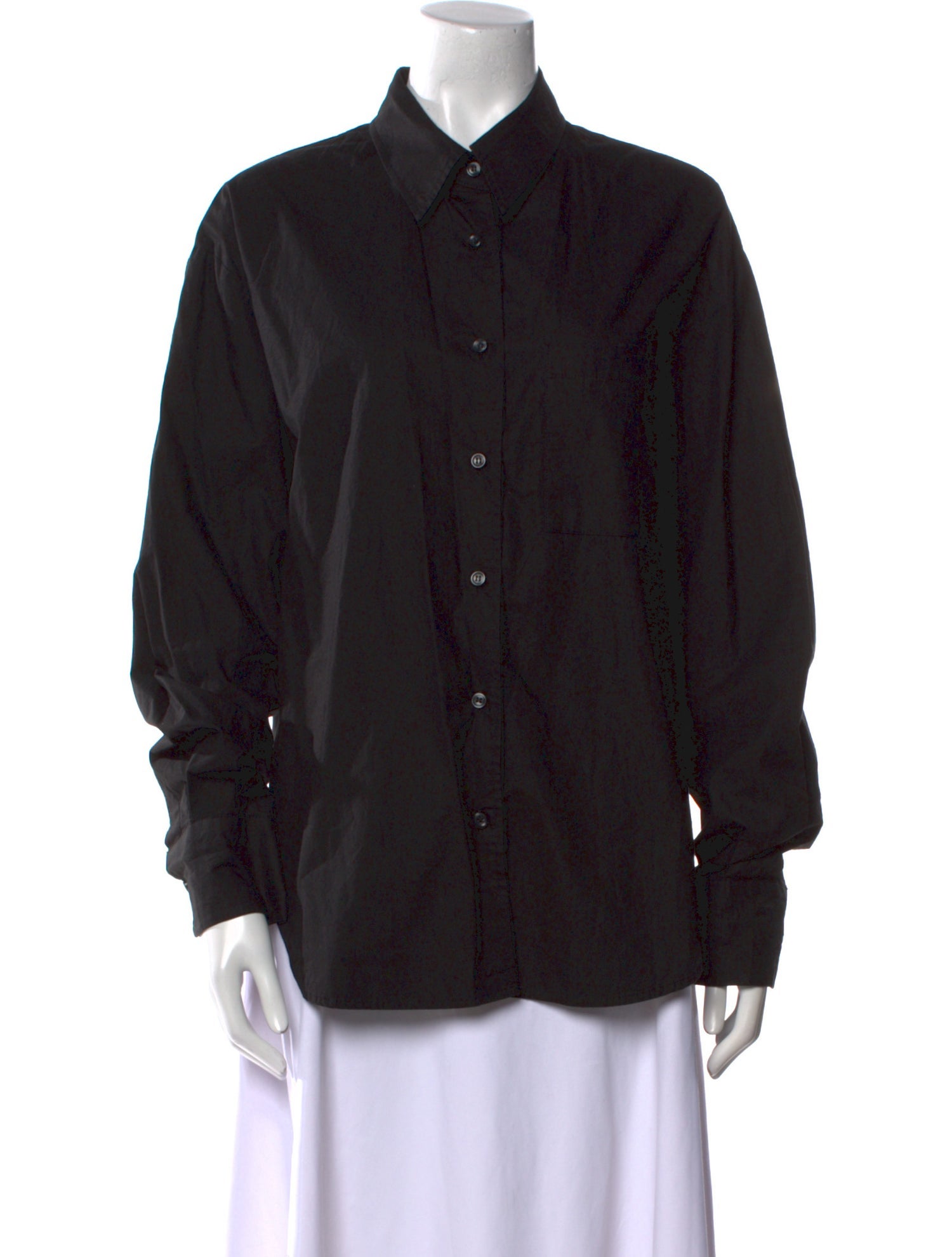 The Frankie Shop Long Sleeve Button-Up Top