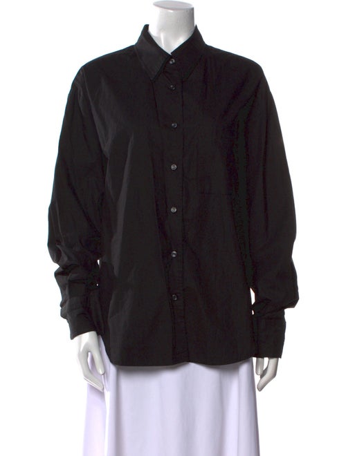 The Frankie Shop Long Sleeve Button-Up Top