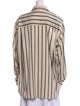 The Frankie Shop Striped Long Sleeve Button-Up Top