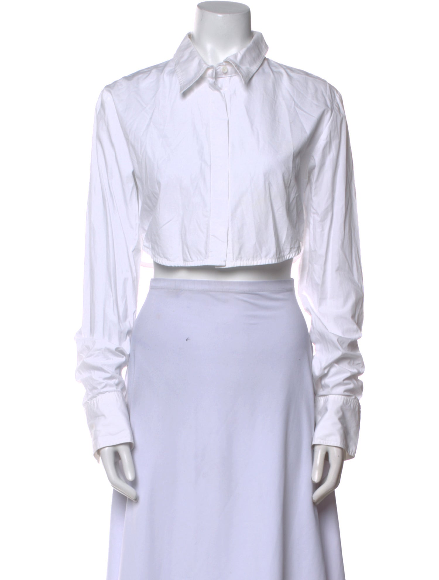 The Frankie Shop Long Sleeve Crop Top