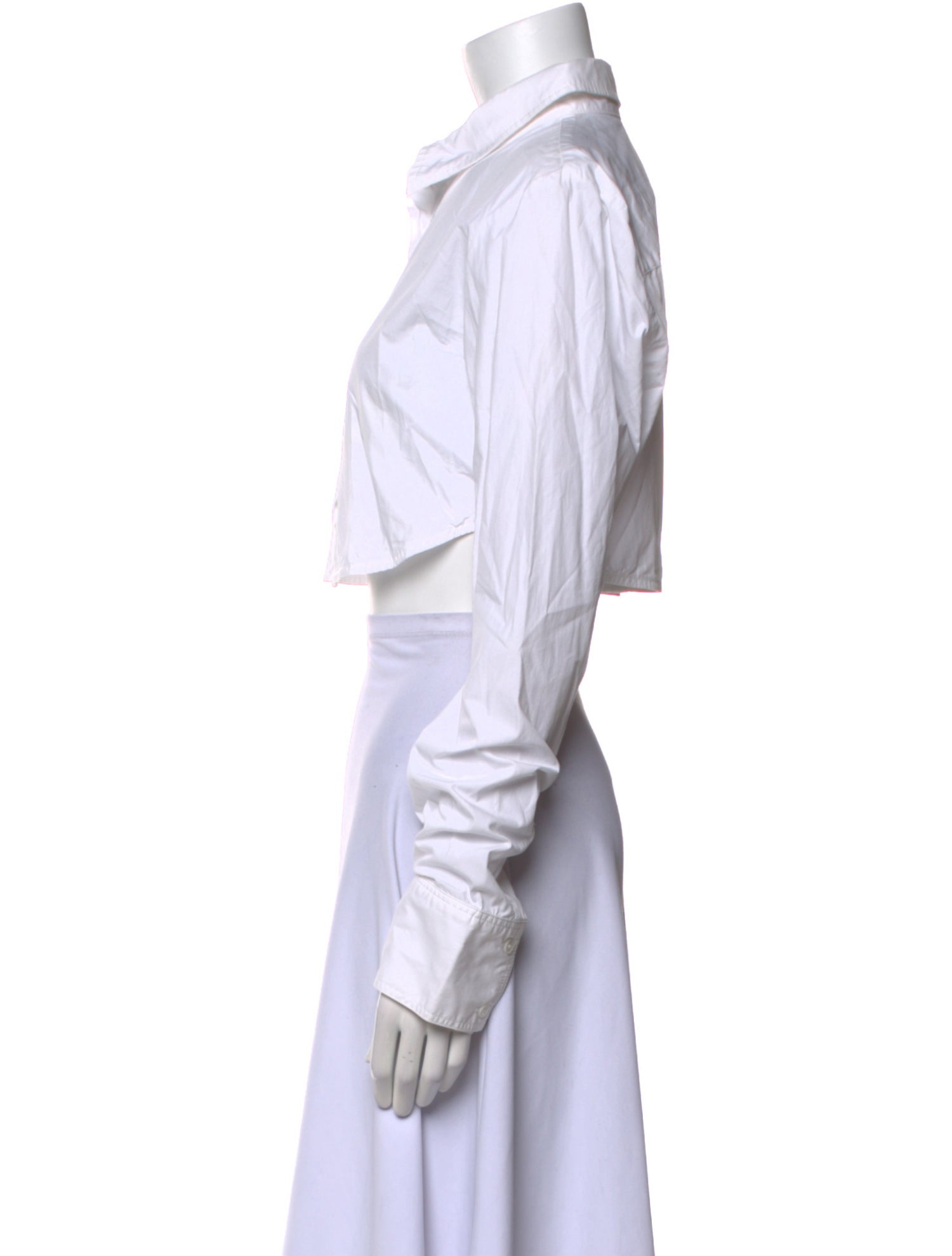 The Frankie Shop Long Sleeve Crop Top