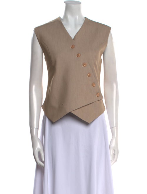 The Frankie Shop V-Neck Sleeveless Crop Top