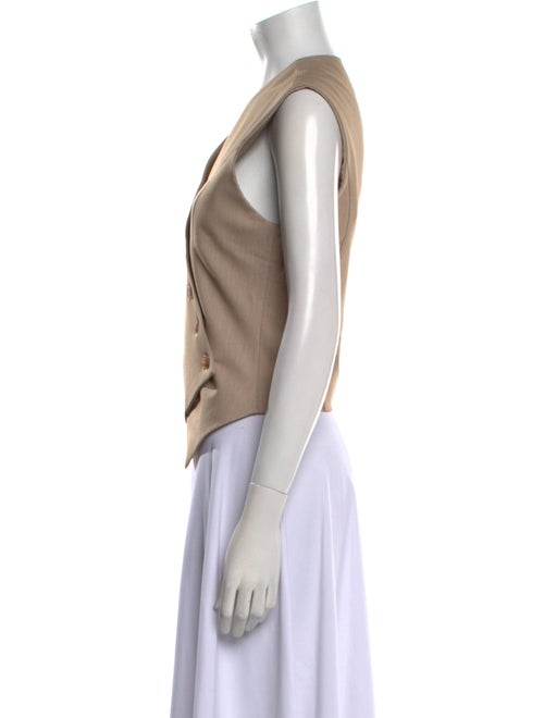 The Frankie Shop V-Neck Sleeveless Crop Top