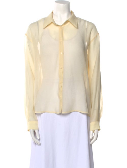 The Frankie Shop Long Sleeve Button-Up Top