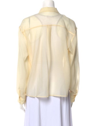 The Frankie Shop Long Sleeve Button-Up Top