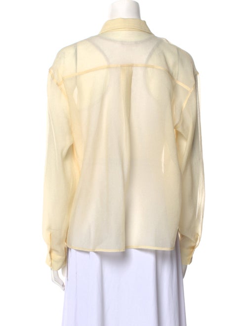 The Frankie Shop Long Sleeve Button-Up Top