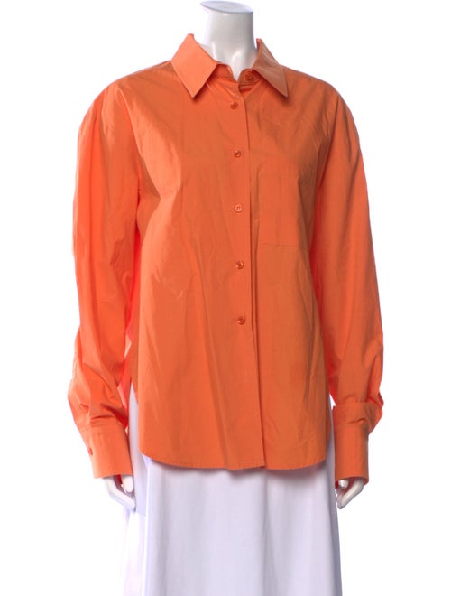 The Frankie Shop Long Sleeve Button-Up Top