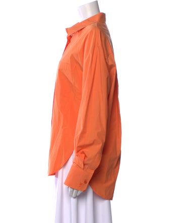 The Frankie Shop Long Sleeve Button-Up Top