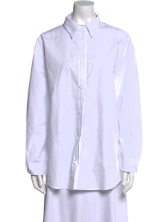 The Frankie Shop Long Sleeve Button-Up Top