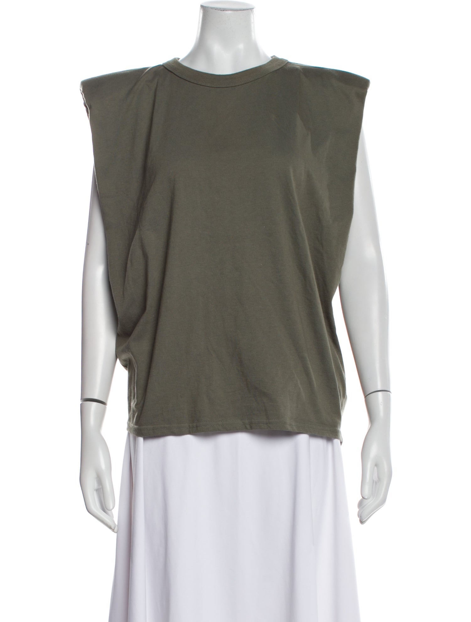 The Frankie Shop Scoop Neck Short Sleeve Top