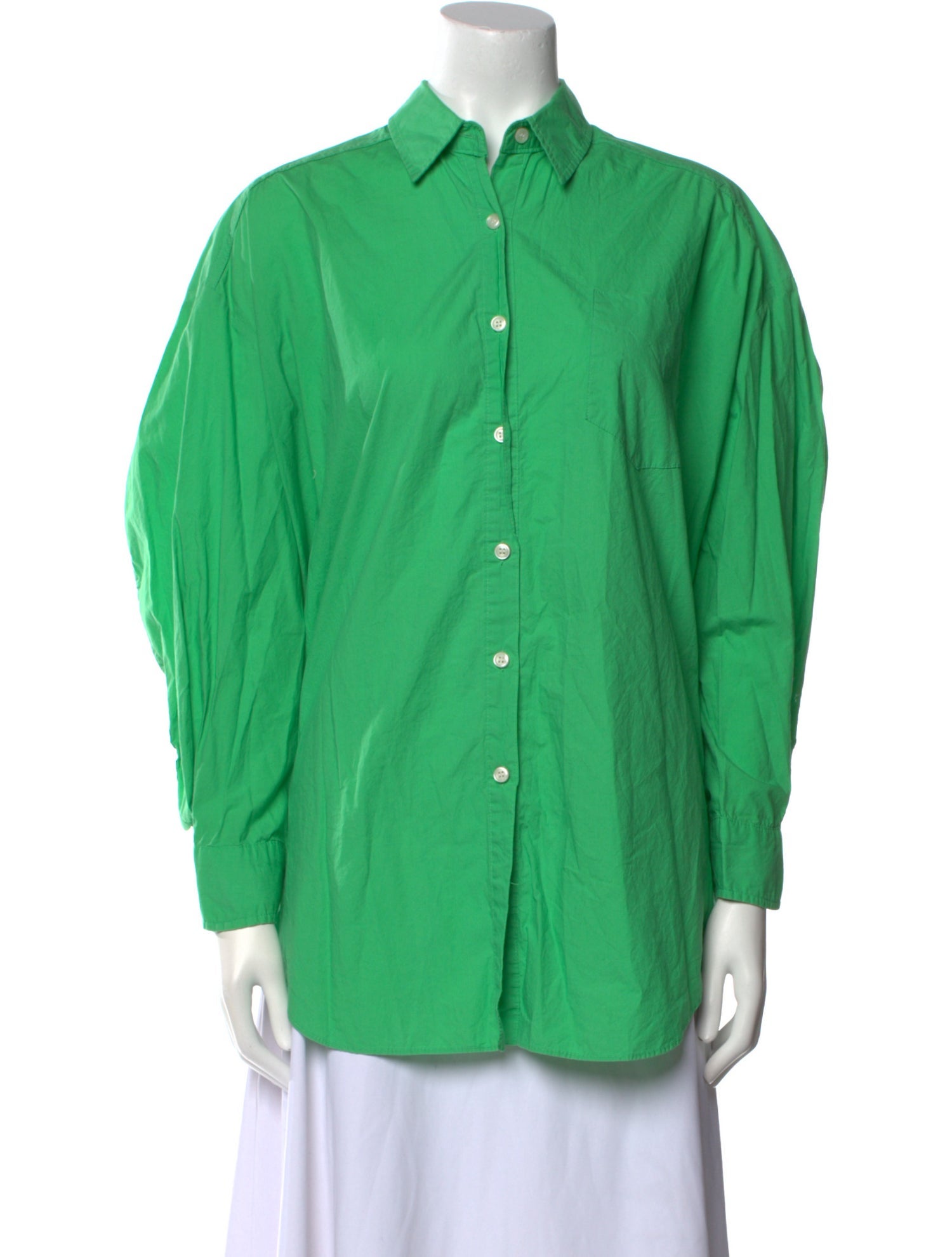 The Frankie Shop Long Sleeve Button-Up Top