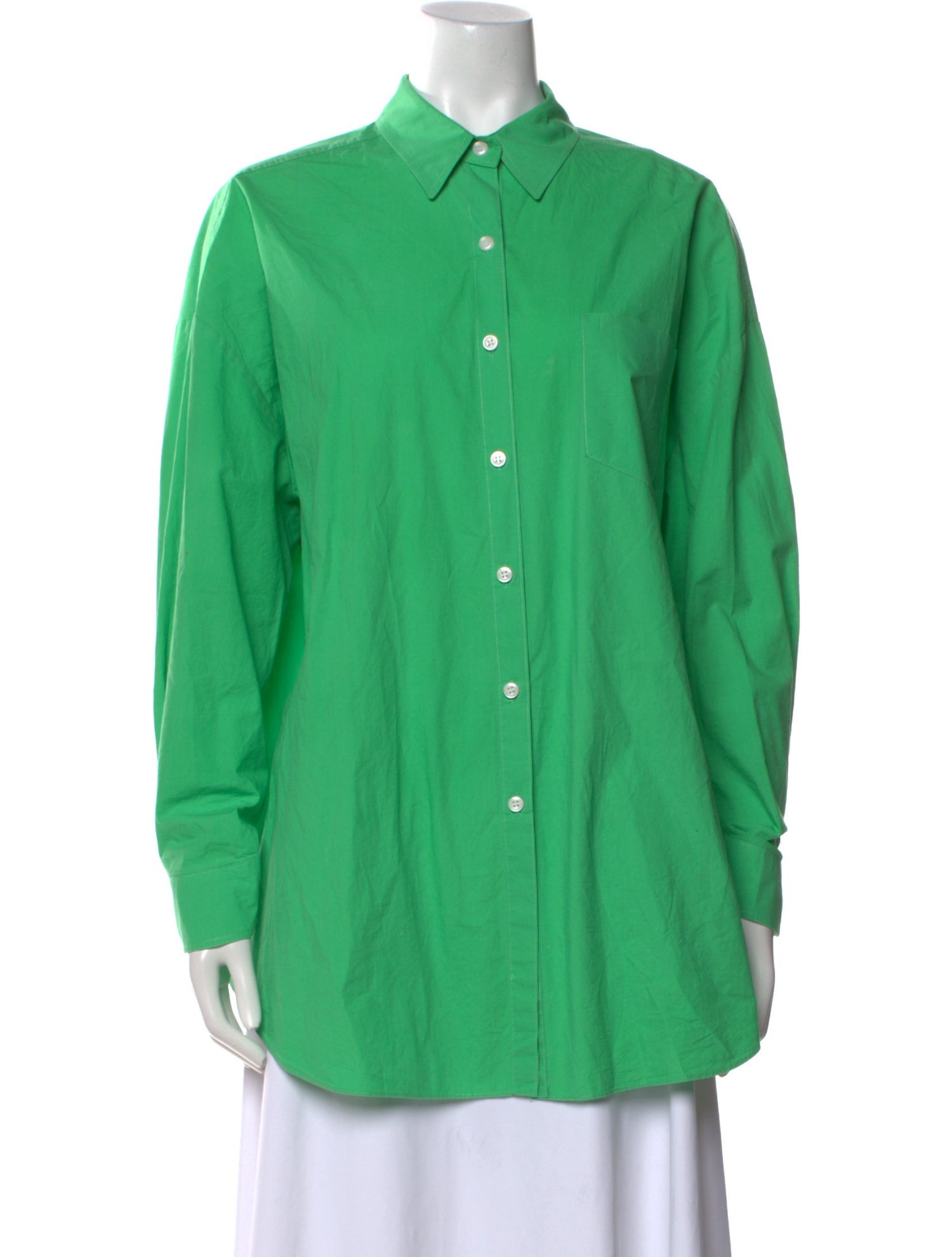 The Frankie Shop Long Sleeve Button-Up Top