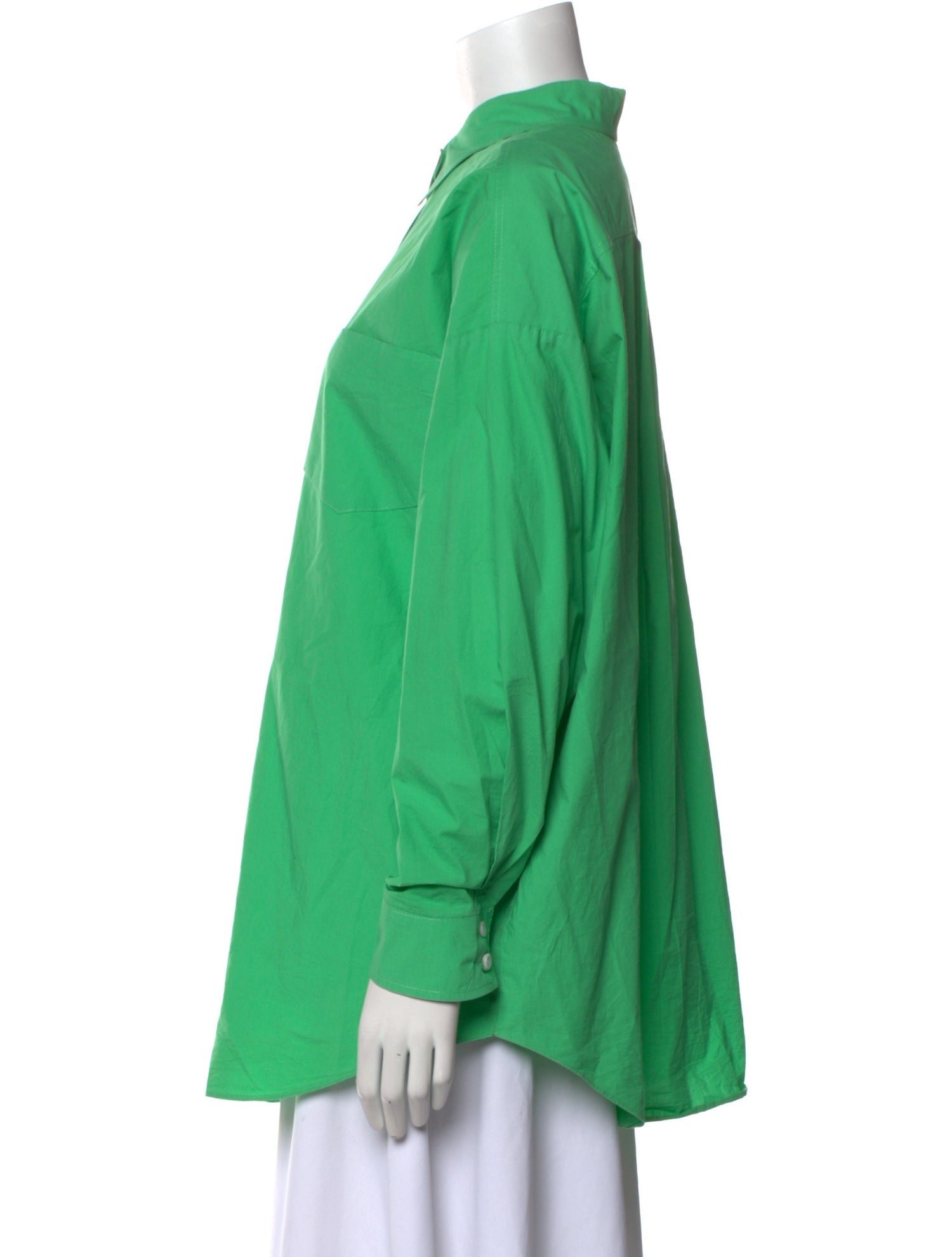 The Frankie Shop Long Sleeve Button-Up Top