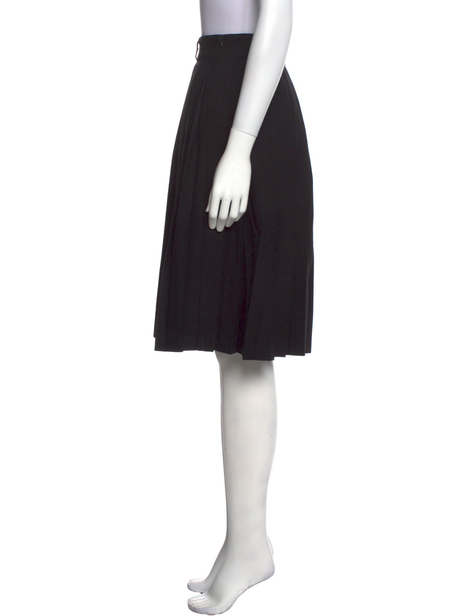 The Frankie Shop Pleated Accents Knee-Length Skirt