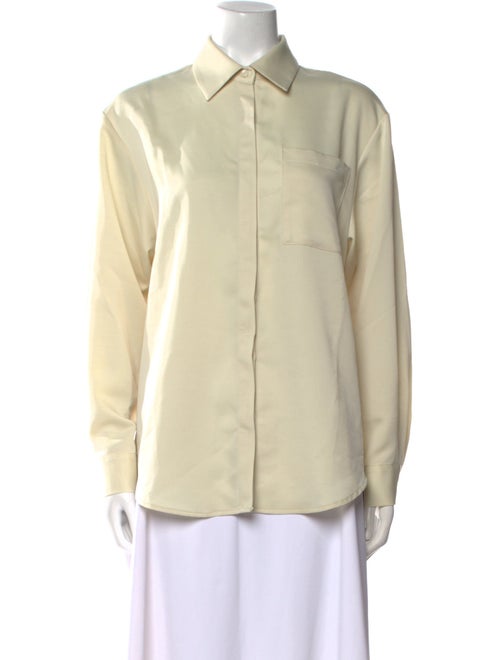 The Frankie Shop Long Sleeve Button-Up Top