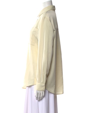 The Frankie Shop Long Sleeve Button-Up Top