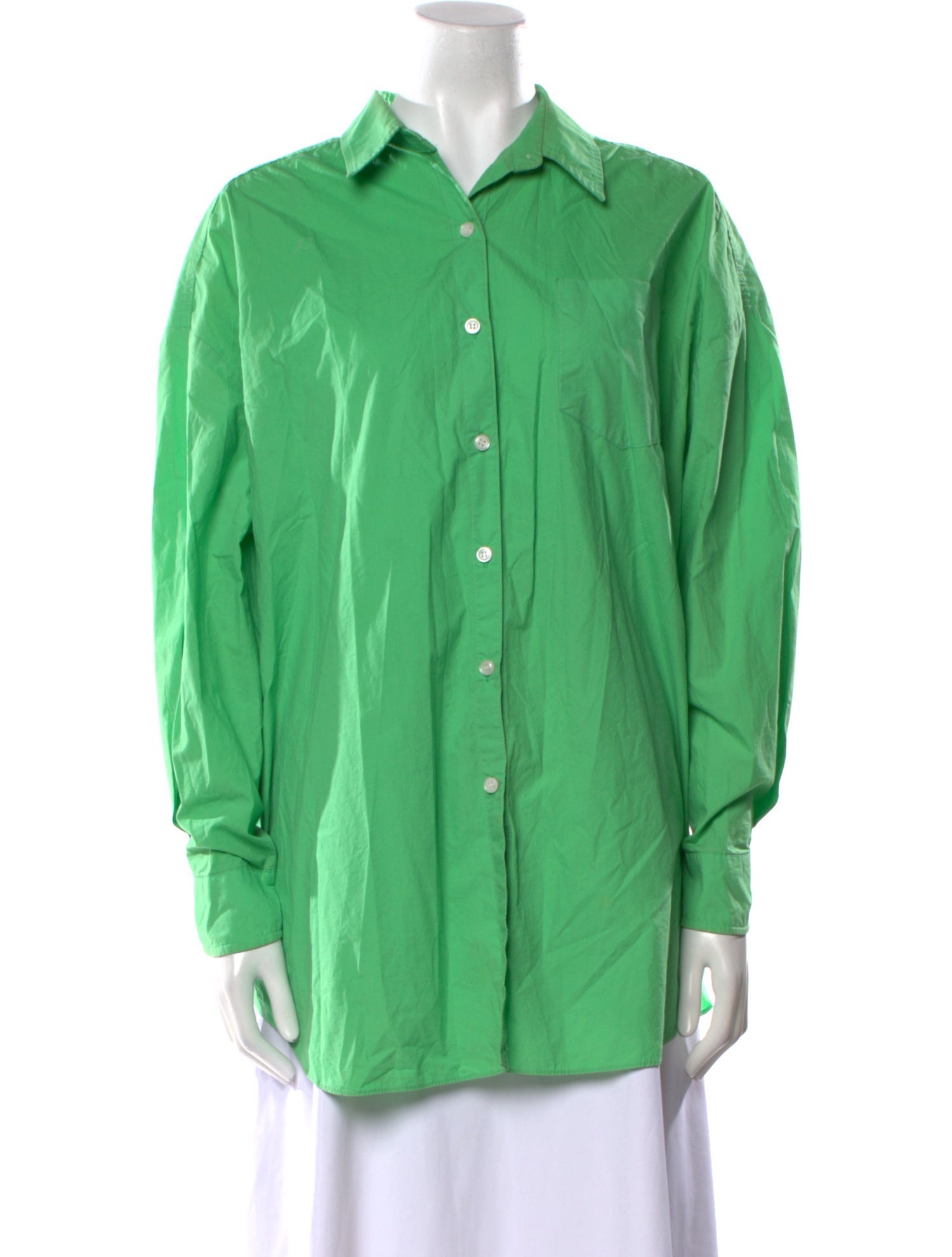 The Frankie Shop Long Sleeve Button-Up Top