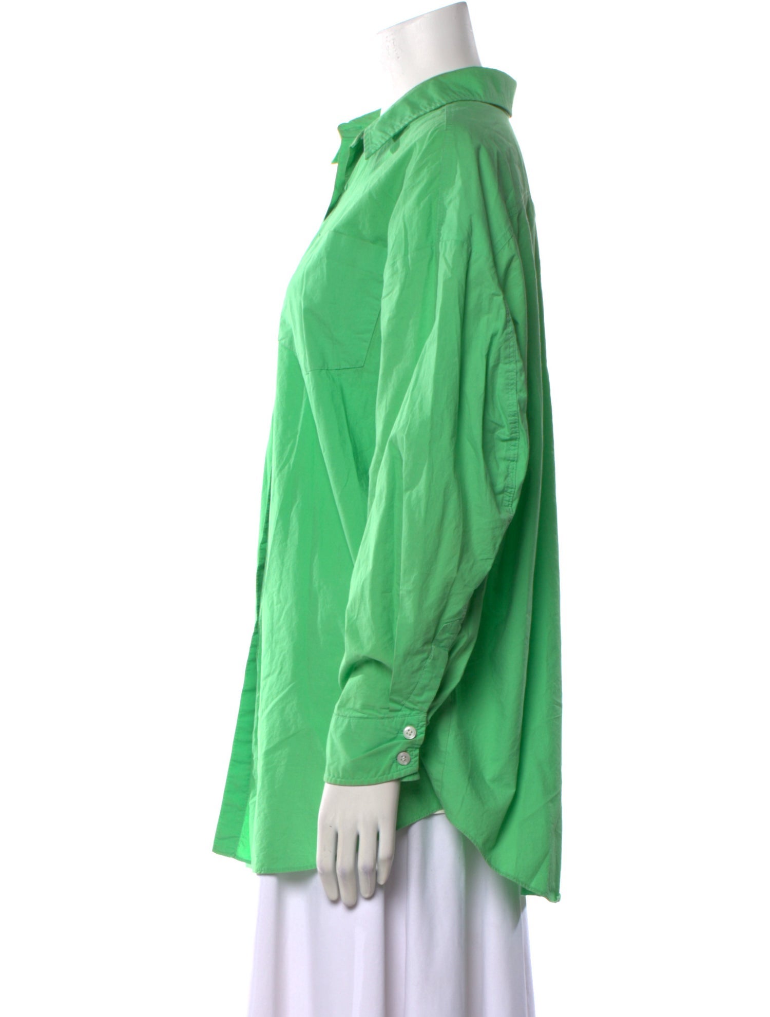 The Frankie Shop Long Sleeve Button-Up Top