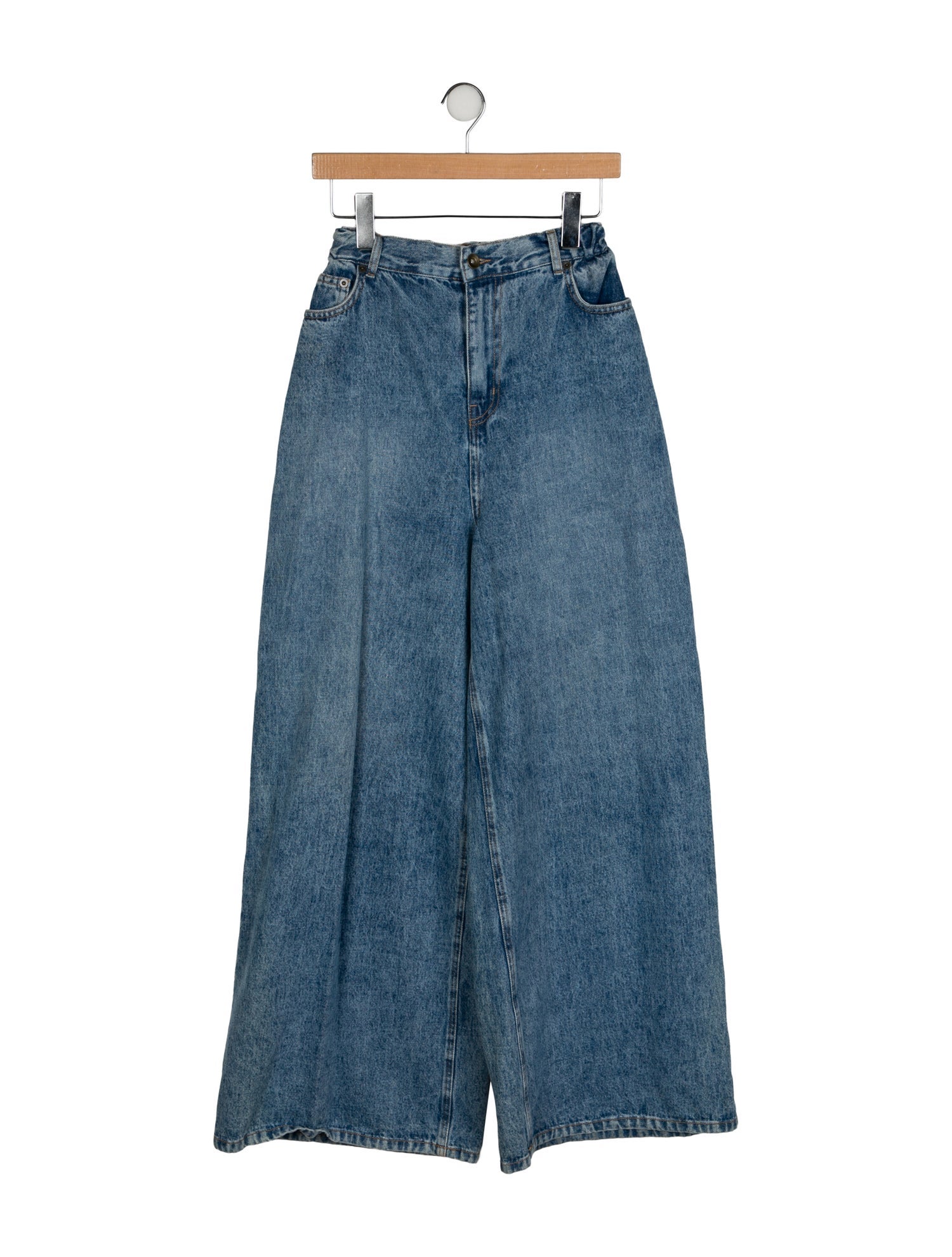 The Frankie Shop High-Rise Wide Leg Jeans