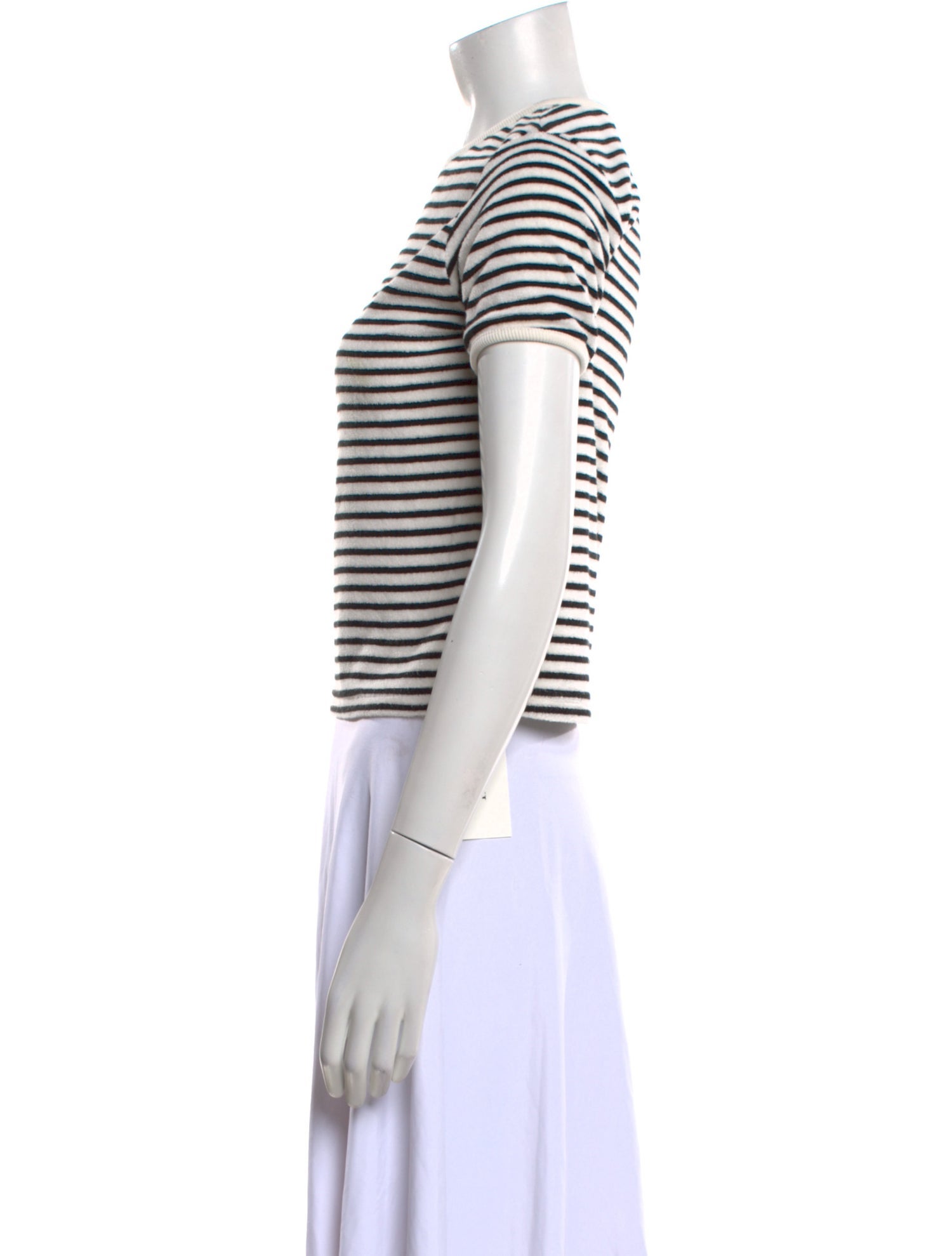 The Frankie Shop Striped Crew Neck T-Shirt