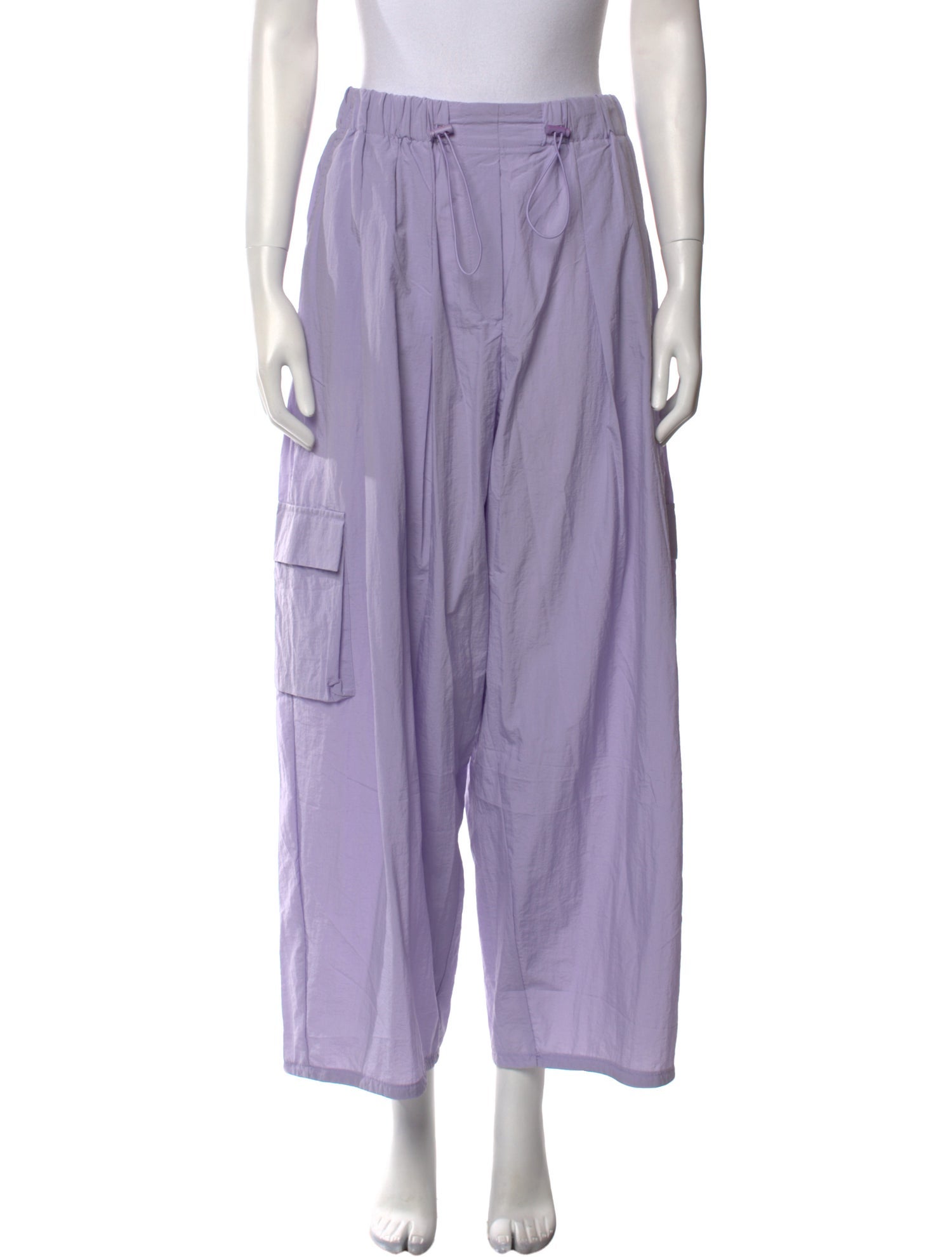 The Frankie Shop Nylon Wide Leg Pants