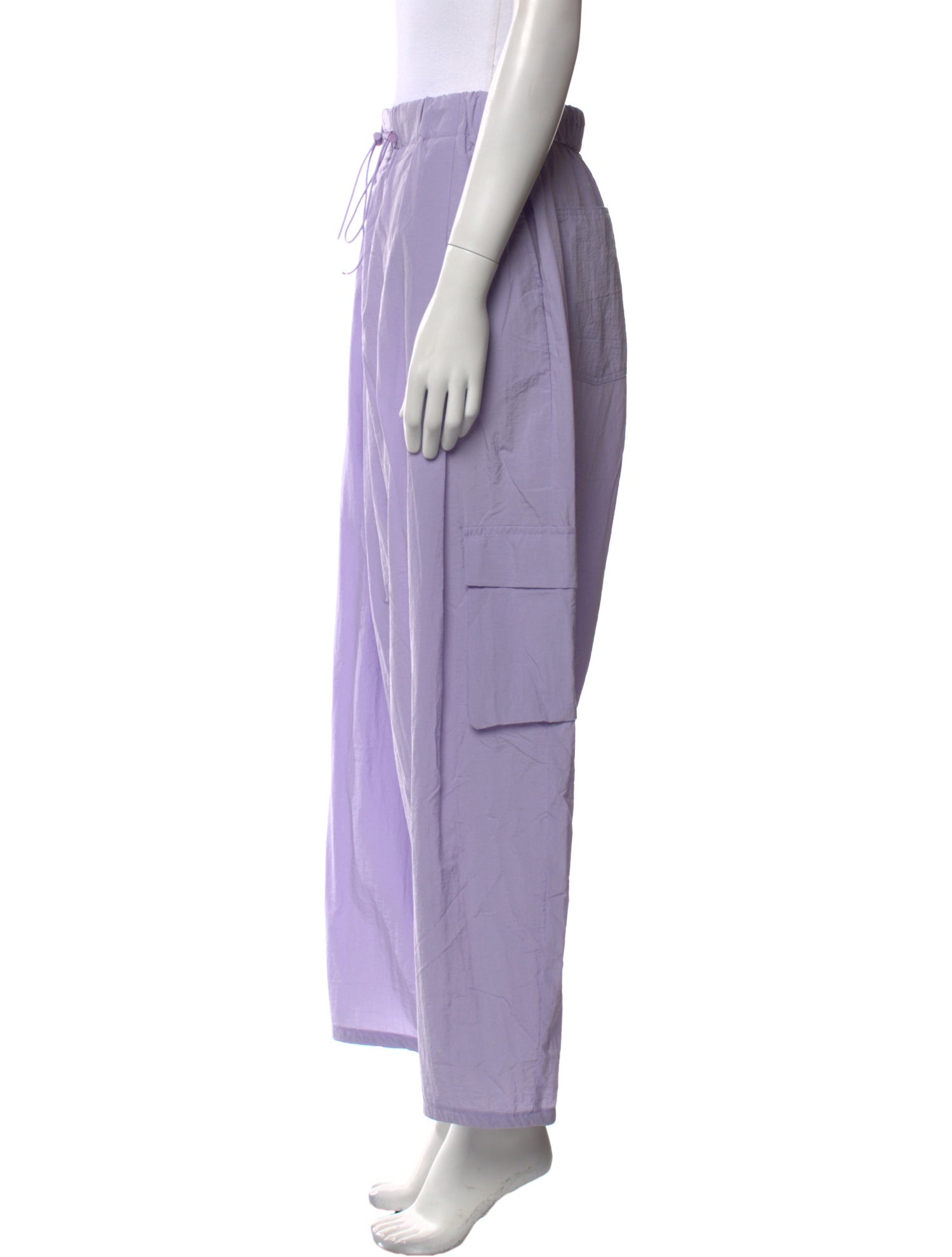 The Frankie Shop Nylon Wide Leg Pants