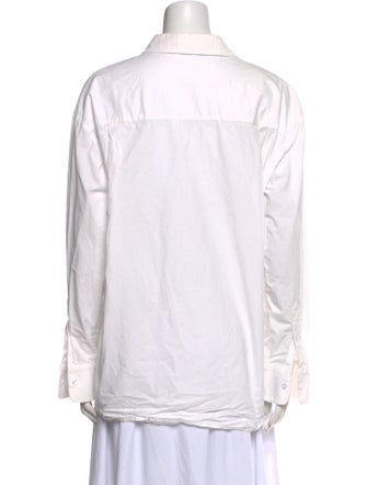The Frankie Shop Long Sleeve Button-Up Top