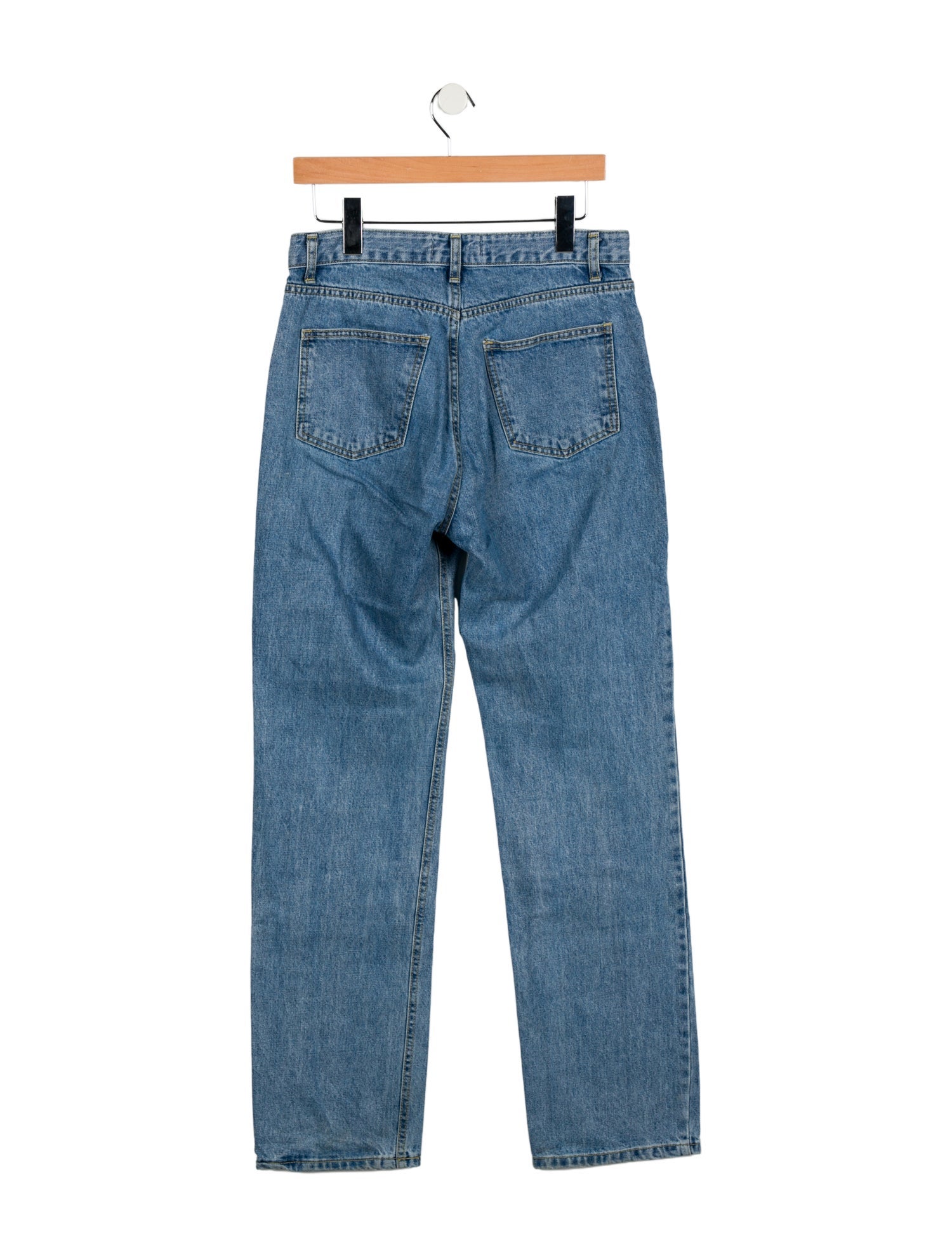 The Frankie Shop High-Rise Straight Leg Jeans
