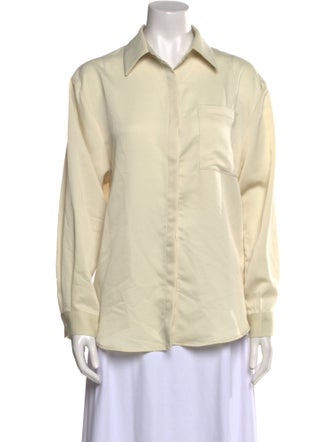 The Frankie Shop Long Sleeve Button-Up Top