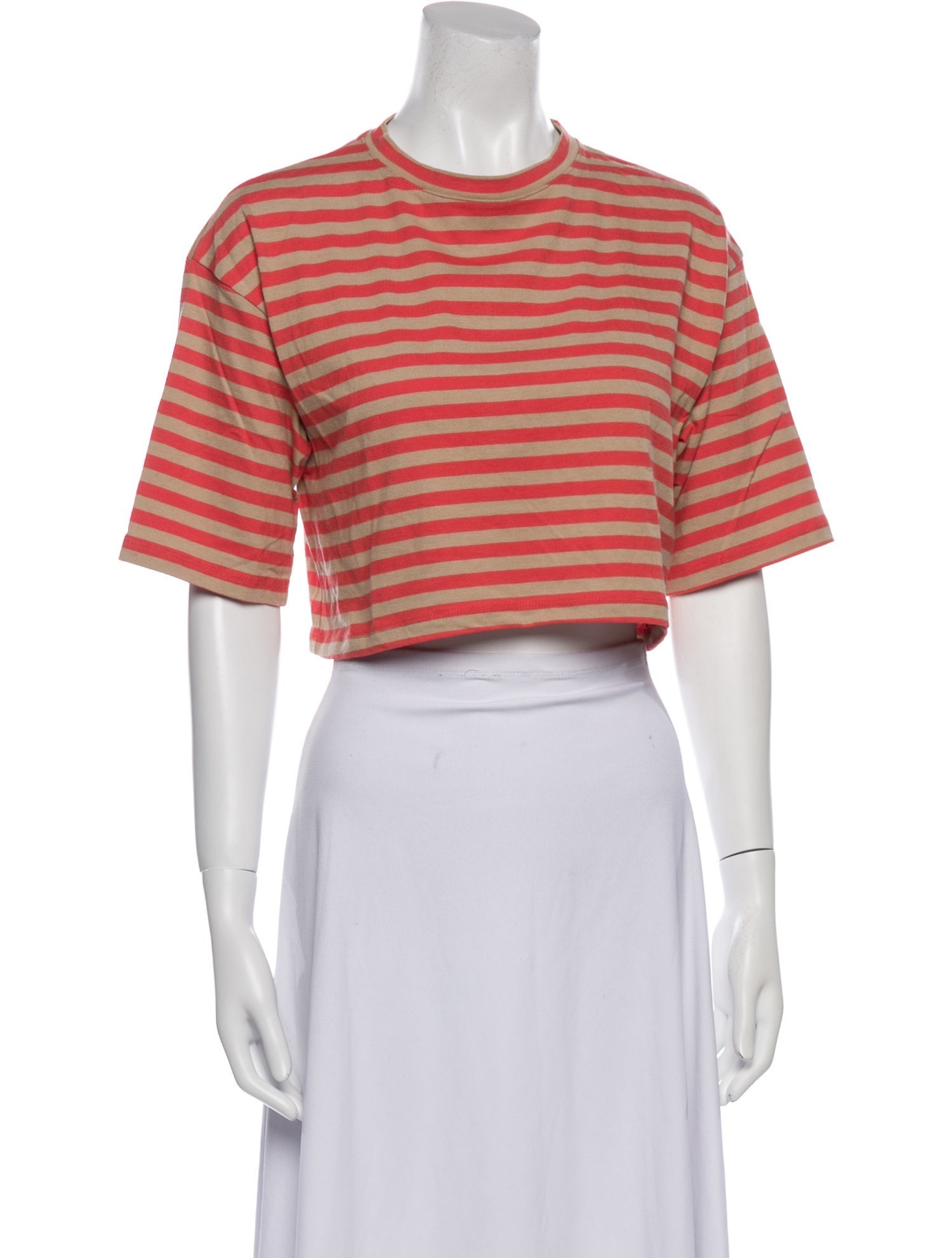 The Frankie Shop Striped Crew Neck Crop Top w/ Tags