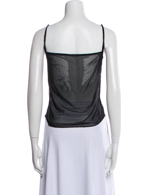 The Frankie Shop Mesh Scoop Neck Top