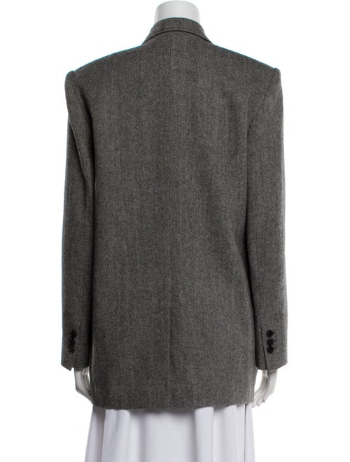 The Frankie Shop Wool Tweed Pattern Blazer