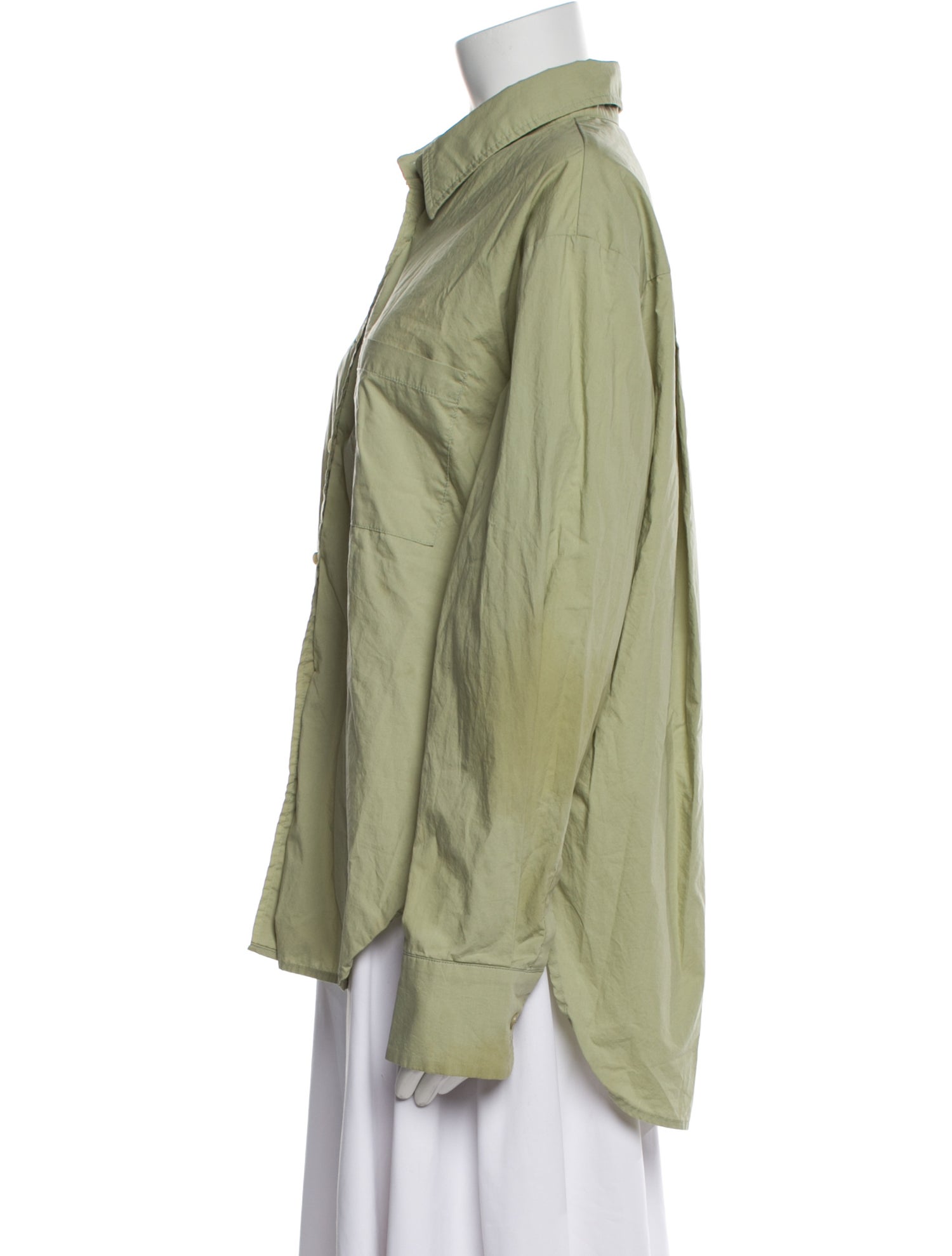 The Frankie Shop Long Sleeve Button-Up Top