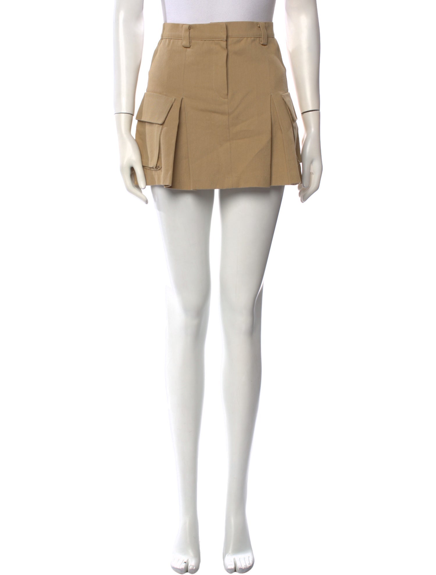 The Frankie Shop Pleated Accents Mini Skirt