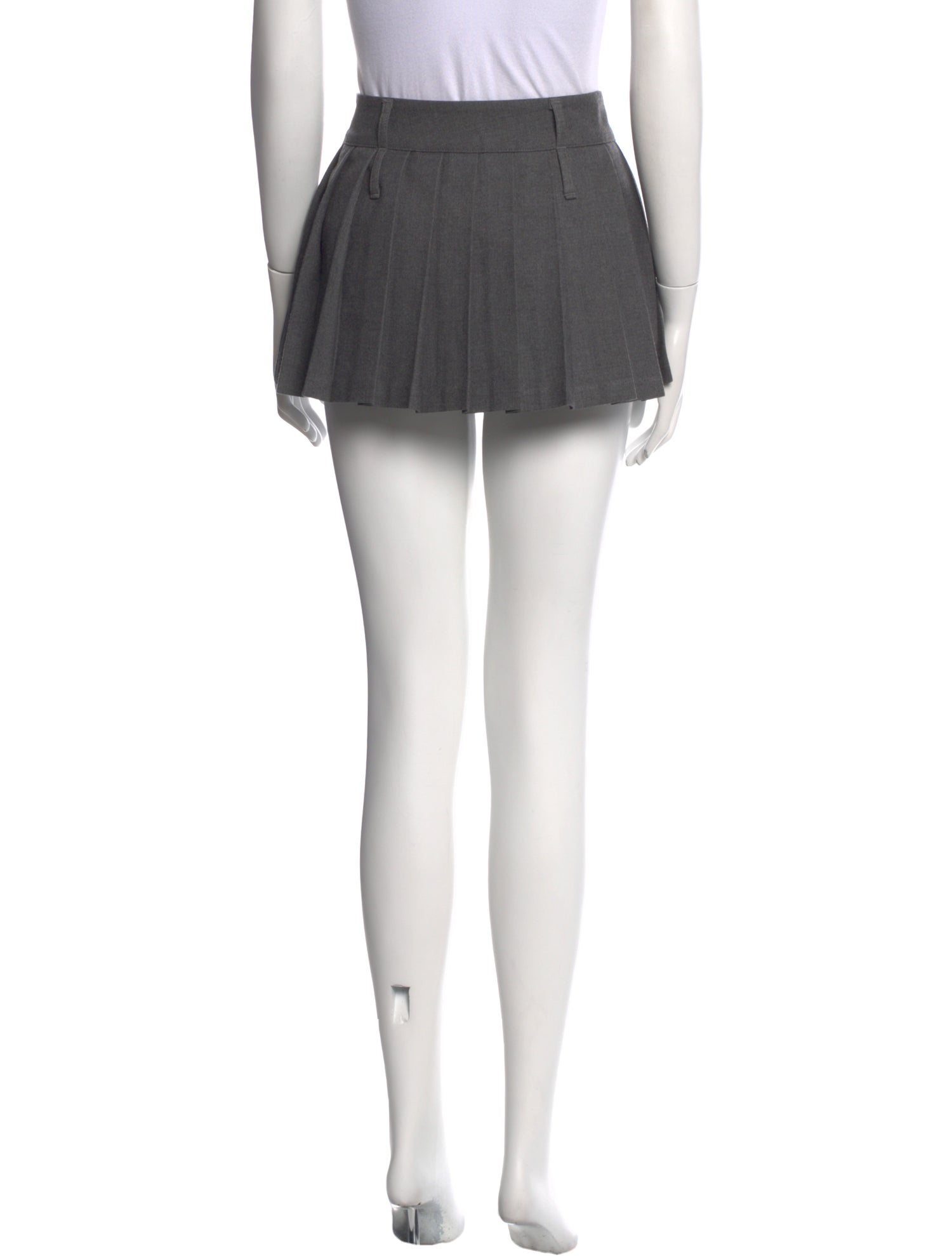 The Frankie Shop Pleated Accents Mini Skirt