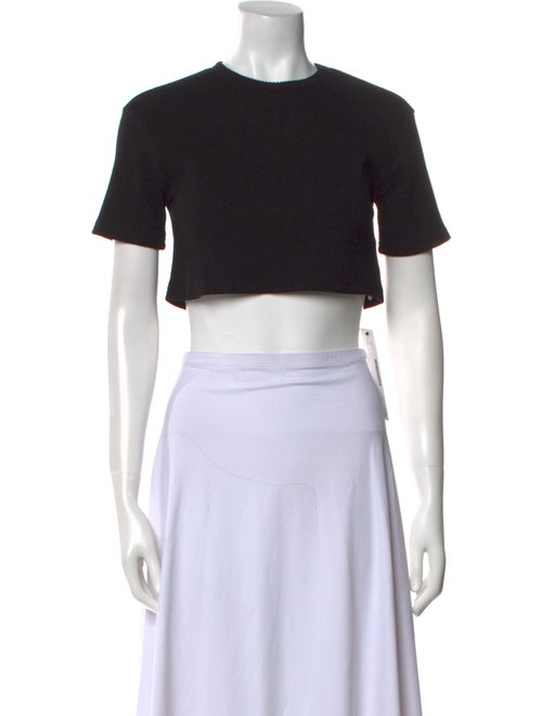 The Frankie Shop Crew Neck Short Sleeve Crop Top