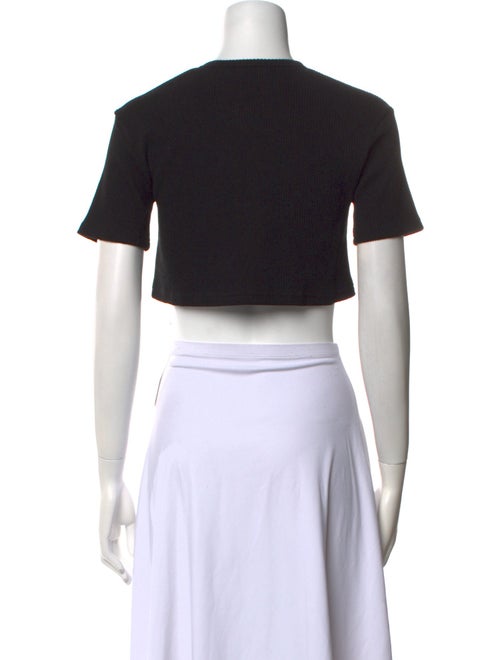 The Frankie Shop Crew Neck Short Sleeve Crop Top