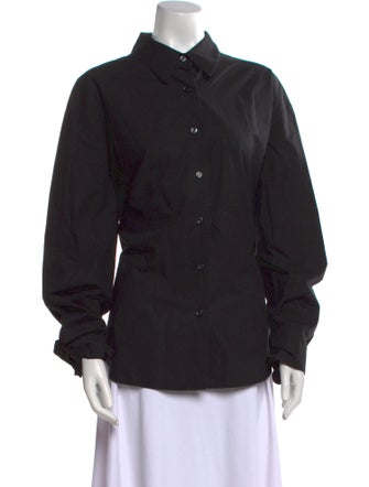 The Frankie Shop Long Sleeve Button-Up Top