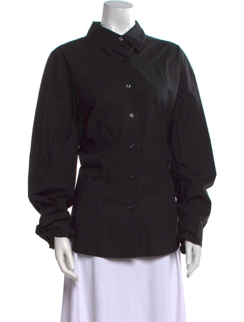 The Frankie Shop Long Sleeve Button-Up Top