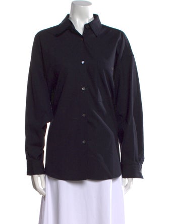 The Frankie Shop Long Sleeve Button-Up Top