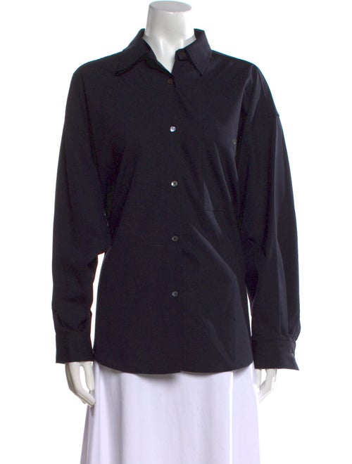 The Frankie Shop Long Sleeve Button-Up Top