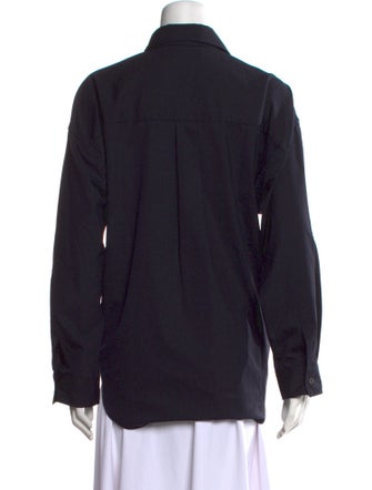 The Frankie Shop Long Sleeve Button-Up Top