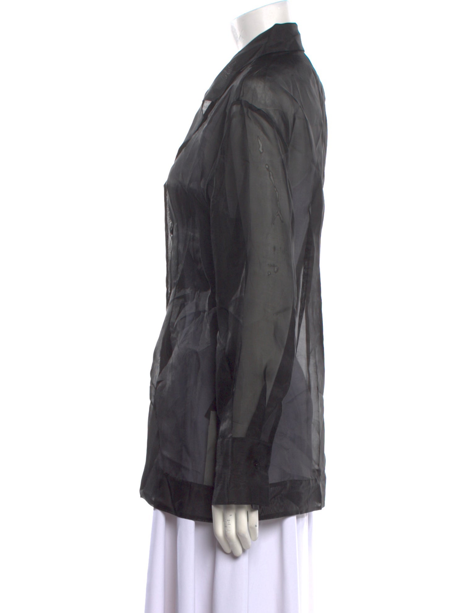 The Frankie Shop Long Sleeve Button-Up Top