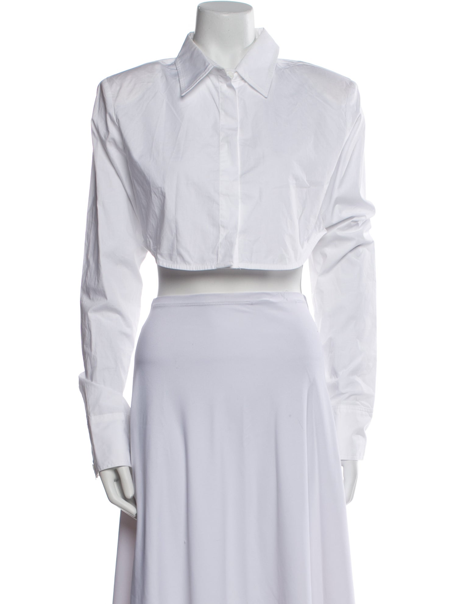 The Frankie Shop Long Sleeve Crop Top