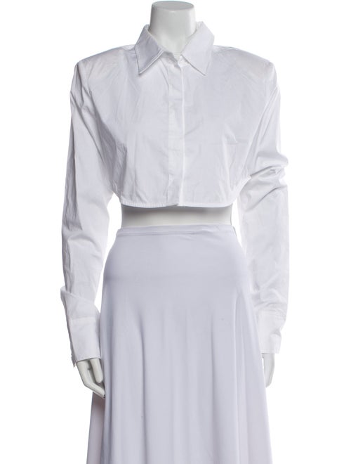 The Frankie Shop Long Sleeve Crop Top