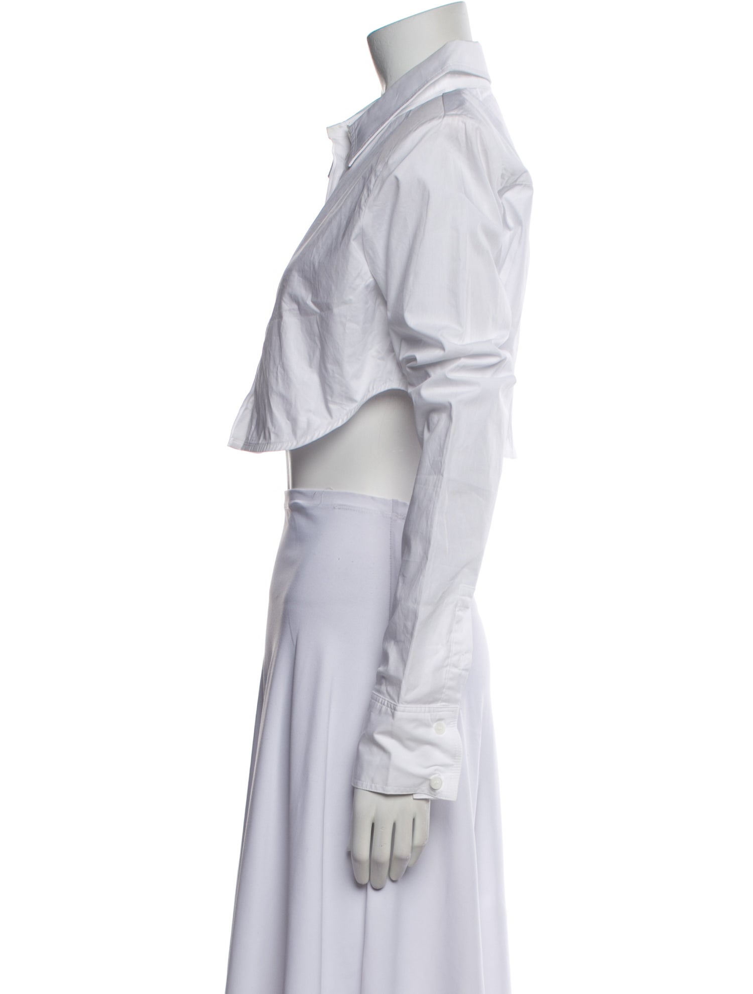 The Frankie Shop Long Sleeve Crop Top