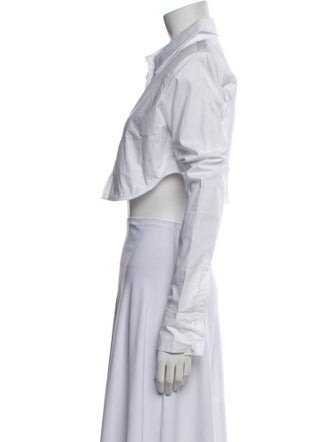 The Frankie Shop Long Sleeve Crop Top